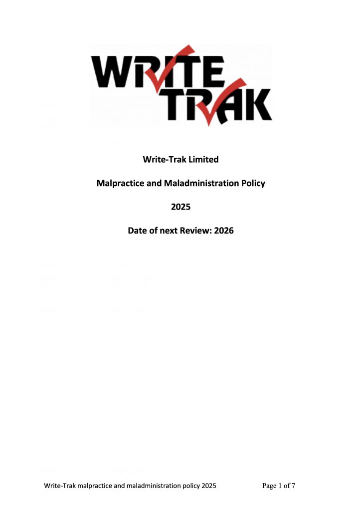 Write-Trak Malpractice Policy 2025