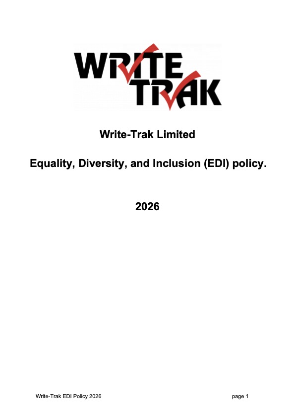 Write-Trak Limited EDI Policy 2026